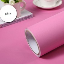 새로운 단색 자기 접착 비닐 벽지 거실 주방 캐비닛 가구 스티커 PVC 방수 대리석 연락처 용지, 40cm x 1m, Matt Pink