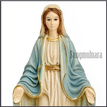 성물나라 성모상 은혜성모님 성상 우드칼라(대)49cm 천주교