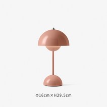 북유럽 덴마크 머쉬룸 버섯 단 스탠드 조명 램프 침실 침대 옆 충전식 무선, 핑크