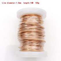 권선코일 구리선1pcs 폴리 우레탄 에나멜 구리 와이어 전자기 0.1 ~ 1.3mm QA-1/155 2UEW 변압기 인덕턴스, 16 1.0mm    100g