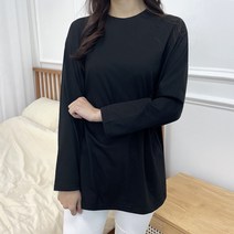 쏘옷 여성용 쥬리 베이직 롱 레이어드 티셔츠