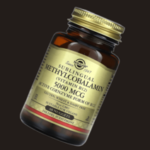 Solgar 설하 메틸코발라민(비타민B12) 5 000mcg 60정, 5000 mcg, 60 개, 5000 mcg