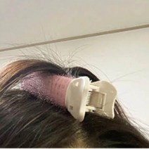아침 화장 머리 헤어 뿌리 볼륨업 셋팅 볼륨 집게 핑크, 20개