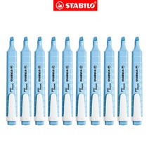 스타빌로 스윙쿨 파스텔 형광펜 단색 1다스, 112.브리지 블루(10개입)