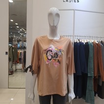 크로커다일레이디 루즈핏 소매리본 티셔츠 CL9FTS103 인천논현점