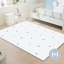 1+1 파크론 PE 웰빙 놀이방매트 차차붕붕 185x140x1.2cm 2중엠보, 01.12T_웰빙_차차붕붕_185x140_2개