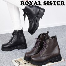 D2S 할성리 5cm 여성 통굽 쿠션 신발 지퍼 구두 미들부츠 앵클부츠 워커힐