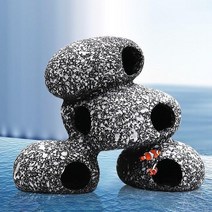 시클리드 산란상 구피어항꾸미기 돌 장식품 새우 물고기집 수석