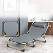 접이식침대 1인용 간이 접이식 침대 사무실 이동식 캠핑용 휴대용, 68 와이드