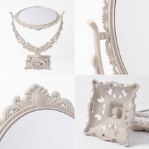 요비월드 타원형 회전 탁상거울 21.5CM 엔틱거울 앤틱거울 거울인테리어