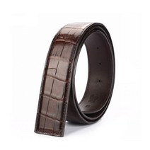 악어 가죽 벨트 100% 순수 스트랩 아니 버클 자동 남성 청바지