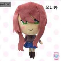 FULE KORELAN 아주 아름다운 자동차 인형 심장 박동 문학 클럽 doki doki literature club 소녀 피규어 벨벳 장난감 도매, 20cm, 모니카 소녀