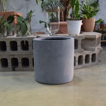 ANTW 모던 FRP 원통형 화분 40x40cm플랜터 202330EA, 물구멍X
