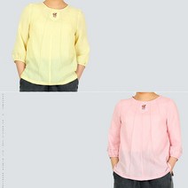 2889 여름 여성 꽃 마혼방 블라우스 생활 한복 개량