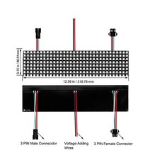 ed 차량용 간판 전광판 WS2812B RGB LED 패널 스크린 8x8 16x16 8x32 256 픽셀 디지털 유연한 프로그래밍, 한개옵션1, 03 8x32