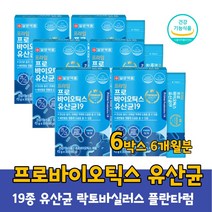19종 프로바이오틱스 텍스 프로바이어틱스 유산균 김치유산균 특허 CLP0611 함유 락토바실러스 플랜타룸 플란타룸 30포, 30포 X 6개 6개월분