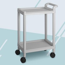 좁은공간 회전 가정용 저소음 2단 카트 서빙카트 큰바퀴 재고조사 피씨방, CART-101A