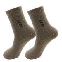 울보울 등산용 양말 남자 겨울 두꺼운 따뜻한 솔리드 울 블랙 캐시미어 남자 긴 2 쌍 스마트 메리노 작업용 겨울 방한, 40-46, p10-2 쌍