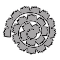 Royalways 커팅 다이 스텐실 템플릿 나선형 꽃 금속 커팅 다이 크리스마스 추수 감사절 생일 앨범 사진 장식, 탄소강, GG0447