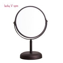 안티프래질 7 인치 데스크탑 메이크업 거울 2 얼굴 금 5X 돋보기 화 품, 5XMagnifying