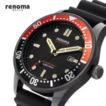 레노마 RE-2101 마린마스터 200M 방수 남자 다이버 시계 5종 블랙 블루 그린 올블랙 블루블랙