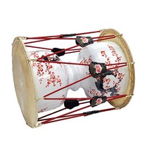 한마음 국악사 매화 꽃장구 1자7치 42x51cm, 빨간줄, 하얀