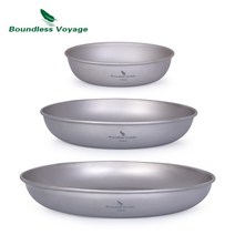boundless voyage- 초경량 티타늄 스포츠 야외 캠핑용 컵 그릇 코벨세트, ti1104t-3pcs