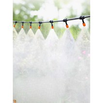 잔디 정원용 스프링클러 물주기 농업용 정원 분사기, 10m 9/12 파이프 +구리노즐10개세트