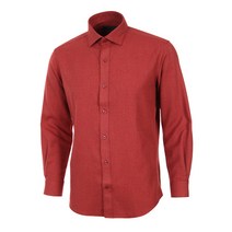 로베르타디까메리노 남성용 TR 기모 솔리드 레드 일반핏 긴소매 남방 RL4-201-8