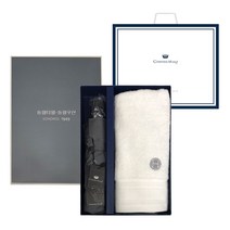 송월우산 3단폰지 호텔 클래식 창립기념 수건 답례품 세트 2p