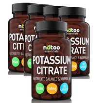 이탈리아 나투 NATOO 구연산칼륨 360mg 포타슘 시트레이트 90정, 5팩