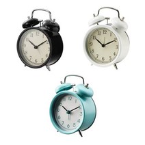 무소음 탁상 알람시계 이케아 시계, 데카드블랙﻿(503.919.06)