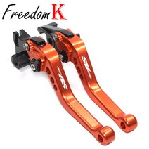 SUZUKI SV650/X SV 2016 짧은 오토바이 액세서리 CNC 조정 가능한 브레이크 클러치 레버, 06 Orange
