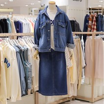 시에로 AK수원점 시에로 마스크걸이증정 오버핏 밑단 스트링 데님JKSG4JKF772