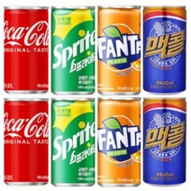 코카콜라190ml(10캔)+스프라이트190ml(10캔)+환타오렌지190ml(10캔)+맥콜190ml(30캔) 총(60캔), 190ml