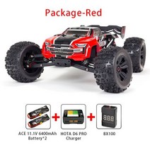 ARRMA KRATON RC 전기 리모컨 오프로드 모델 자동차 몬스터 트럭 성인 6S ARA8608V5 1/8 4WD 2.4GHz, Package - Red