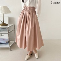[KT알파쇼핑]엘케이트 여자 스커트 LNSK004 무지 밴딩 롱 치마