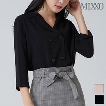 미쏘 더블 식스버튼 블라우스_MIWBL9915R