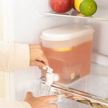 미니 워터바 음료 주스 생수 디스펜서 수도꼭지 물병, 3L, 2개