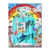 파티룸 렌탈스튜디오 꽃병 Paris Perfume Bottle Graffiti Poster Modern Wall Art Canvas Painting Flower Animal Pri, [09] 80x120cm no frame, [01] W45481