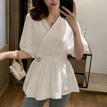 희란 랩스타일 블라우스