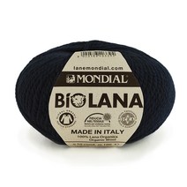 [니트박스 뜨개실] 몬디알 바이오라나 100% 오가닉 울, 417. 네이비