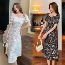 프렌치시폰 플라워 롱스커트