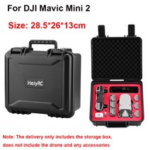 드론 케이스 dji mini 2 용 abs 방폭 박스 mavic air 2air 2s 액세서리 보관 용 하드 쉘 방수 박스, 미니 2용 hyrc