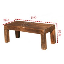 조립식 평상 야외 테이블 데크 원목 방부목, 90x40x36cm 발판