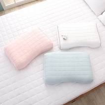 [누리홈] 베이직 누빔 땅콩형 라텍스 베개 커버 56x38x10