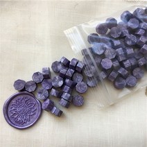 왁스타블렛 고체타블렛 100pcs 빈티지 인감 스탬프 왁스 diy 태블릿 알약 구슬 봉투, 연보라색