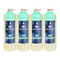 샤워메이트 허니롭 프로폴리스 티트리 오일 바디워시 1L, 4개