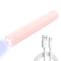 네일아트 휴대용 살롱 빠른 건조 USB 기계 홈 광선요법 도구 전문 UV LED 네일 램프 미니 손전등 펜, [02] 분홍색, 02 분홍색