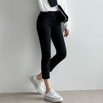 여성용 사계절 스판 히든밴딩 데님팬츠 숏 기본 롱 3type
